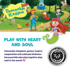 Peaceable Kingdom Best Toy Award badge signals trusted toy.