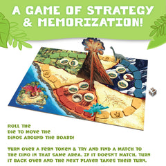 Peaceable Kingdom Dinosaur Escape die guides pace for collaborative problem solving.
