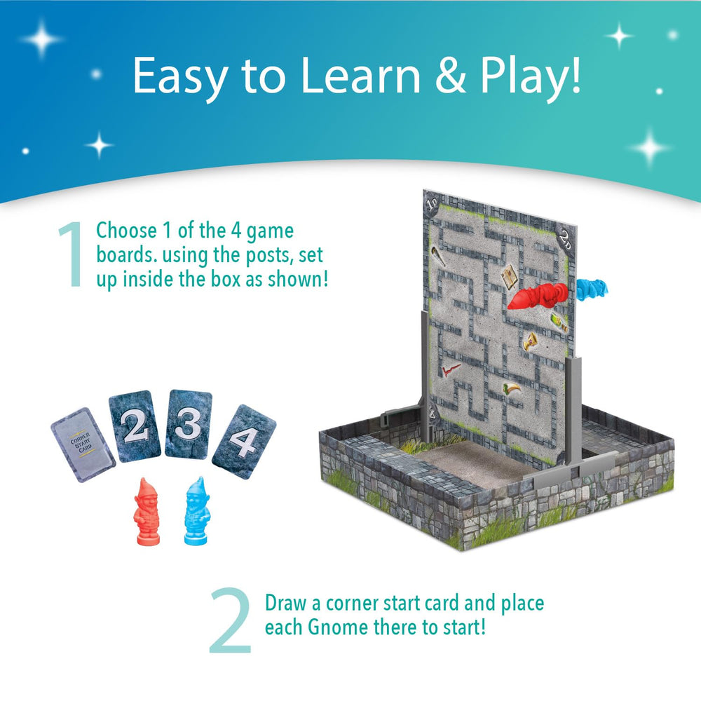 Peaceable Kingdom Gnomes at Night treasure cards guide treasure hunts and teamwork