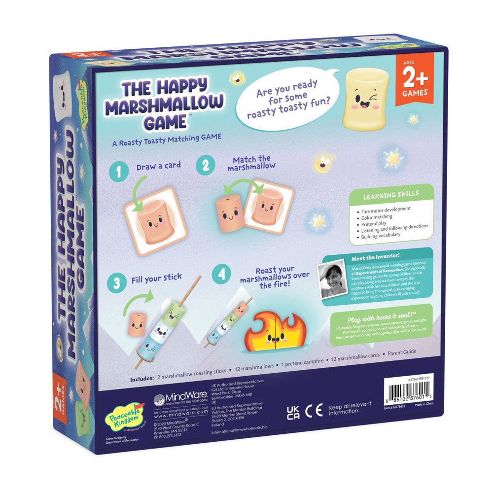 Peaceable Kingdom Happy Marshmallow classroom use; ideal for preschool activities