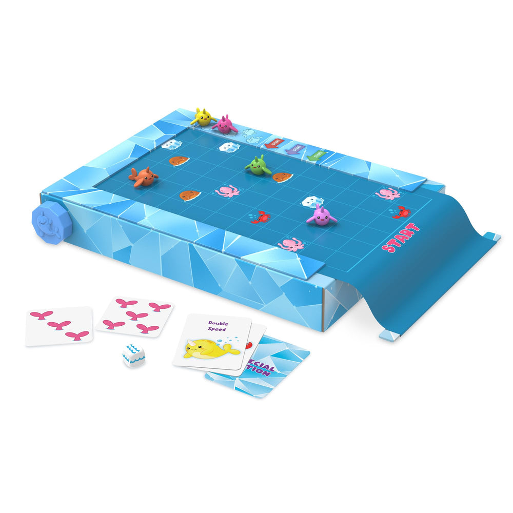 Peaceable Kingdom Narwhal Waterfall narwhal figures across the river encourage cooperative problem solving.
