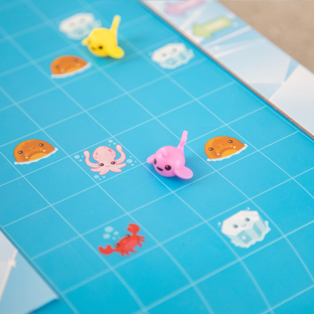 Peaceable Kingdom Narwhal Waterfall swimming cards guide turn strategies and planning.