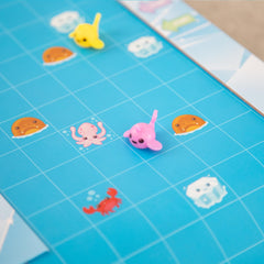 Peaceable Kingdom Narwhal Waterfall swimming cards guide turn strategies and planning.