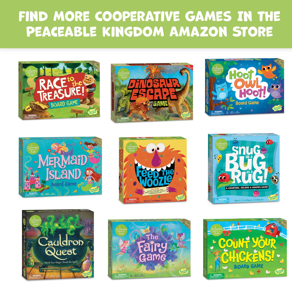Peaceable Kingdom Race to the Treasure award seals signaling trusted learning