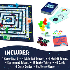 Peaceable Kingdom Space Escape instructions outlining cooperative play rules.