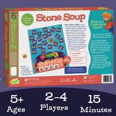 Peaceable Kingdom Stone Soup kettle and story card in use.