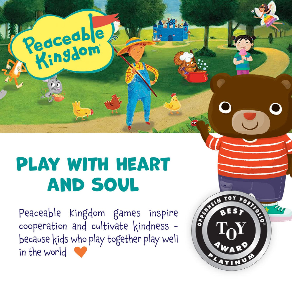 Peaceable Kingdom toddler learning-through-play scene captures interactive, social exploration.