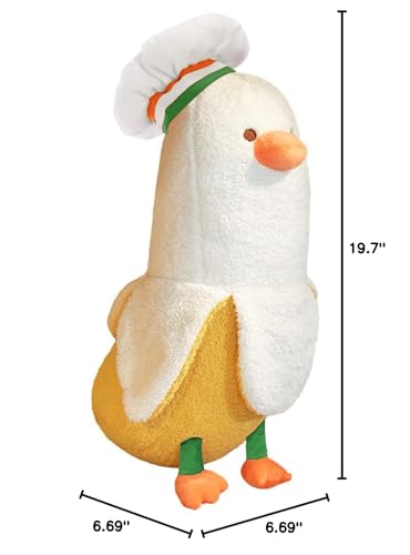 PEACH CAT banana duck plush pillow fits office desk for comfort