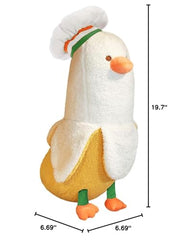 PEACH CAT banana duck plush pillow fits office desk for comfort