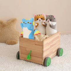 PEACH CAT kawaii dragon plush reading companion for kids and adults