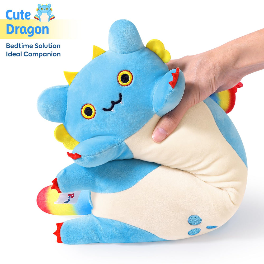 PEACH CAT dragon plush vacuum packed for compact shipping