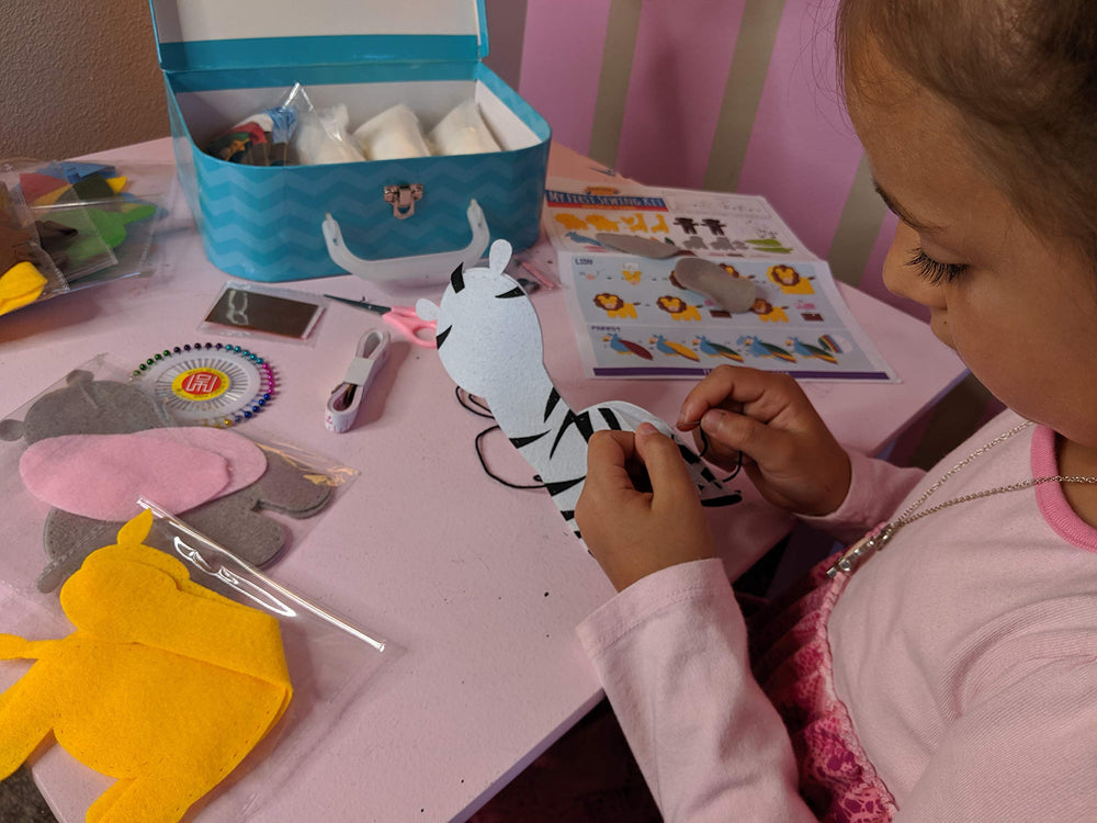 Peachy Keen Crafts carrying case and materials help tidy supplies and travel-ready kits