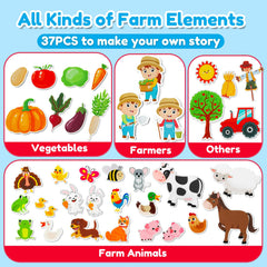 Peacurh felt material is soft and durable for daily toddler play.