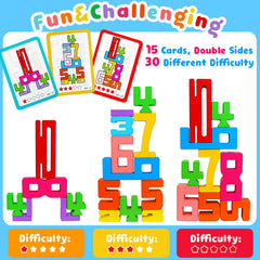 Peacurh toddler stacking set supports fine motor skills and balance.