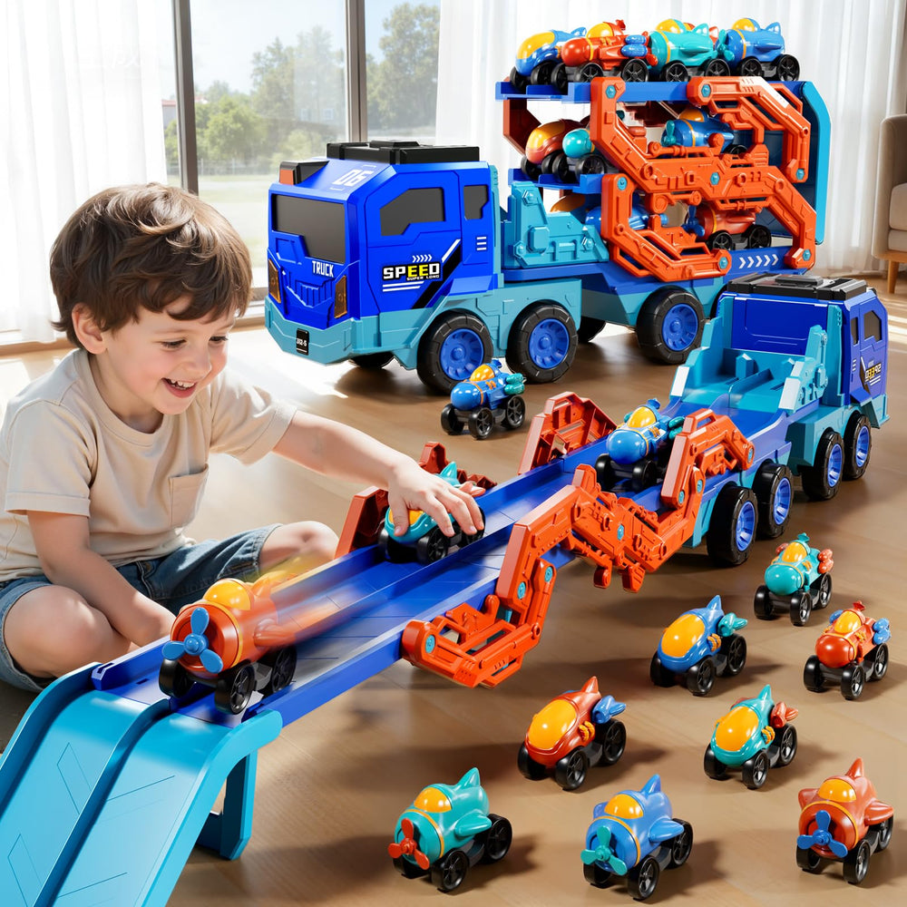 PEADUCK 2-player racing track encourages shared play and friendly competition.