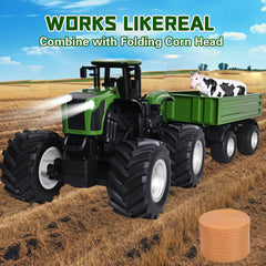 Peagprav kids farm play scene with tractor and animals