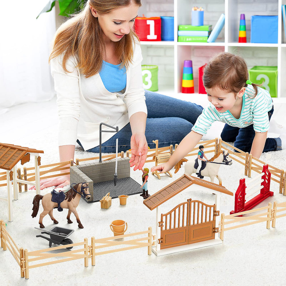 Peagrav stable structure provides durable pretend play space for daily fun.