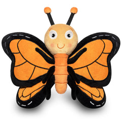 Pebbles the Butterfly plush with ultra-soft fur for comforting cuddles.