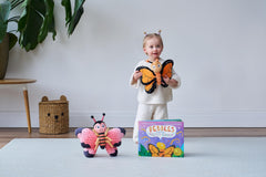 Pebbles the Butterfly is lovingly stitched to last for years.