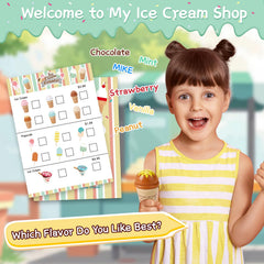 Peccvon menu and play money helping kids count and take orders