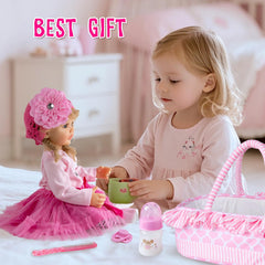 Pedolltree colorful diapers add authentic finishing touches.