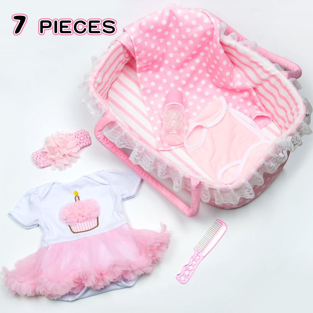 Pedolltree feeding bottle enhances pretend feeding play.