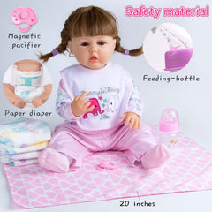 Pedolltree doll socks included for snug, realistic doll dressing.