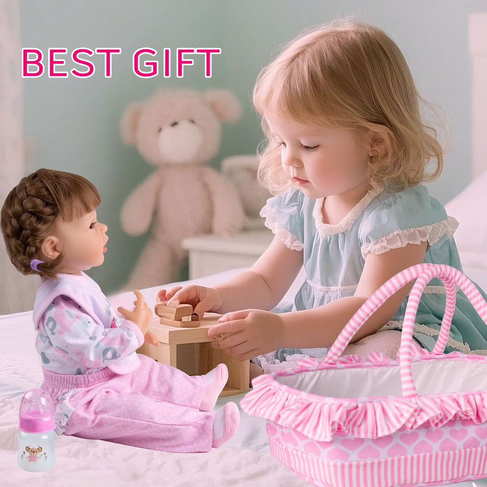 Pedolltree feeding bottle accessory for lifelike doll feeding roleplay.