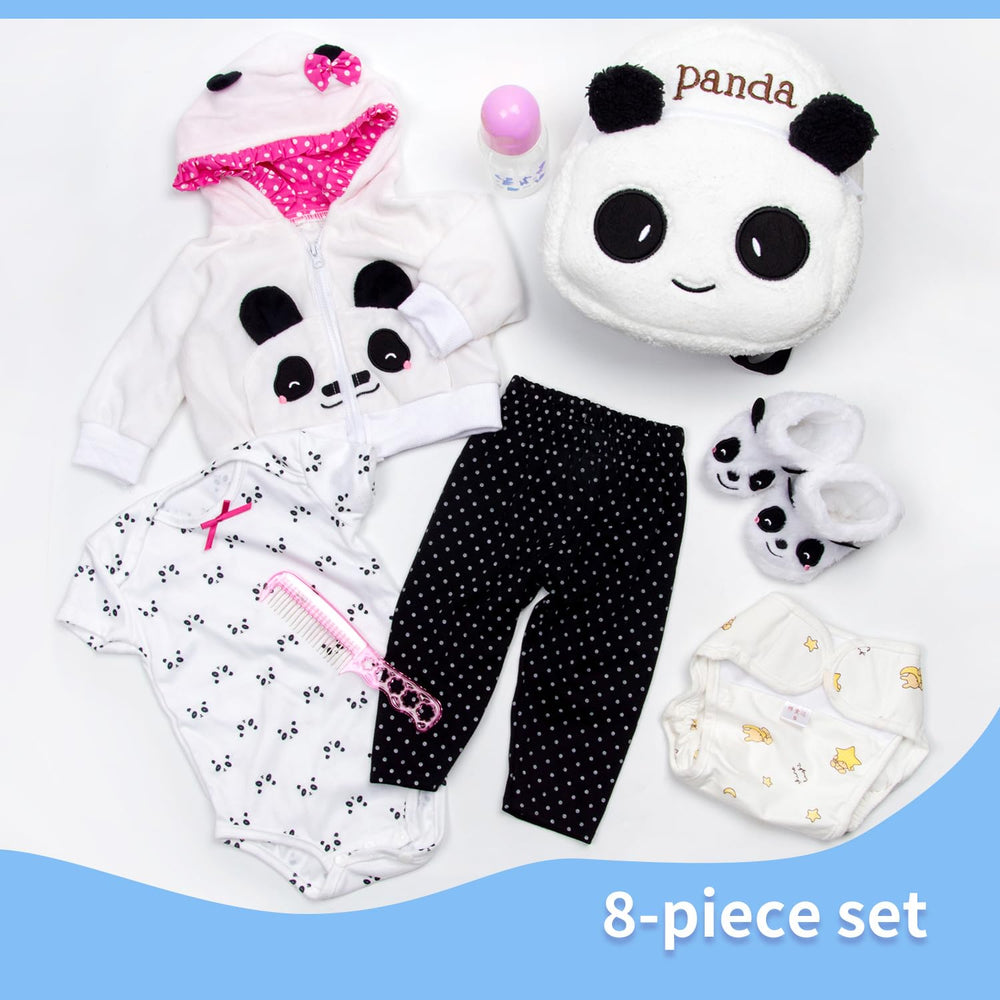 Pedolltree panda shoes complete outfits for play