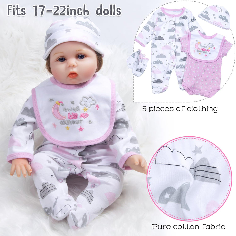 Pedolltree pink cloud hat completes cute doll outfits