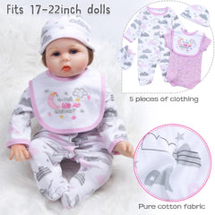 Pedolltree pink cloud hat completes cute doll outfits