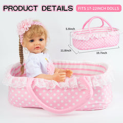 Pedolltree pink dot diaper completes realistic wardrobe.