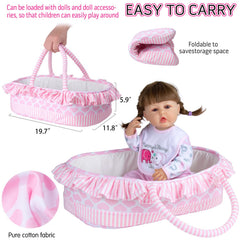 Pedolltree pink-dot pants for adorable doll outfits and play.