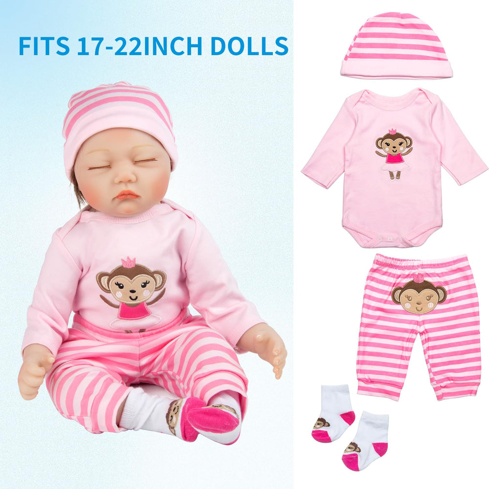 Pedolltree pink trousers for versatile doll outfits