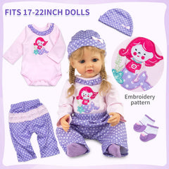 Pedolltree purple shoes complete outfits with tiny, durable footwear for play.