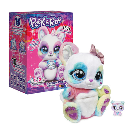 Peek-A-Roo Rainbow Momma-Roo image showing colorful plush for imaginative play.