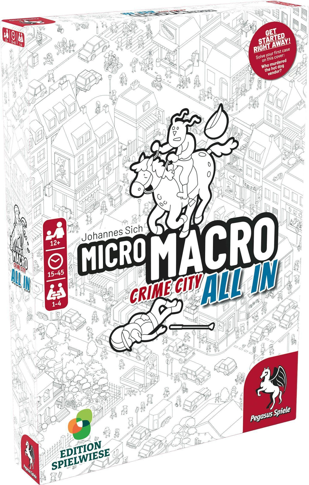 Pegasus Spiele MicroMacro Crime City 3 board map for immersive detective play