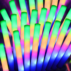 pelreame LED foam glow stick bulk pack for parties and events