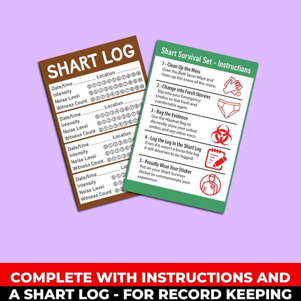 Pelto Shart Survival Set hazmat bag designed for discreet disposal after use