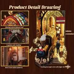 PENIXEL Deep red brick walls create a rich, tactile backdrop.