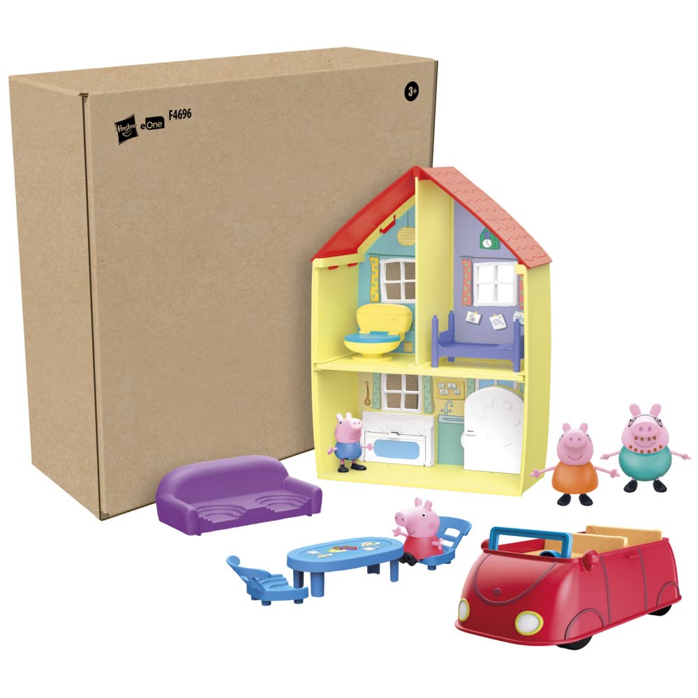 Peppa Pig family home furniture including bed sofa and table for pretend scenarios