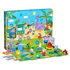 Peppa Pig George's Party Advent Calendar cover with festive countdown design