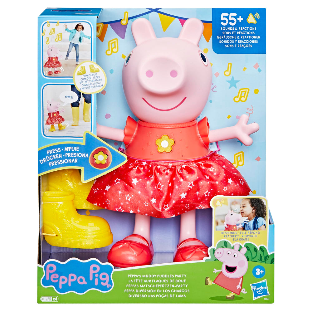 Peppa Pig sparkly party dress for dress-up and stage play