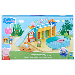 Peppa Pig Waterpark elevator whale highlights interactive features for thrilling storytelling.