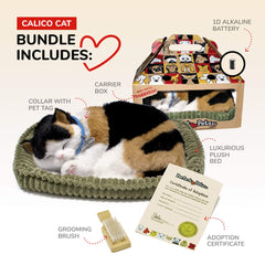 Perfect Petzzz Calico Cat with 100% synthetic fur texture for allergy-friendly play.