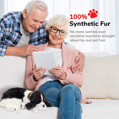 Interactive toy experience with Perfect Petzzz Cocker Spaniel for calming pretend play.