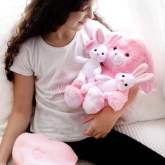 Perfectto Design baby bunny blanket for cozy naps and cuddling.