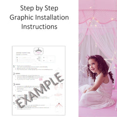 Durable polyester construction of the Perfectto Design princess castle tent