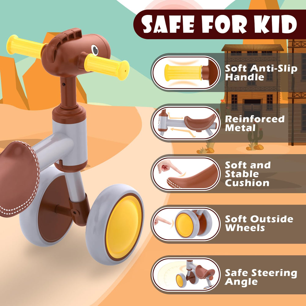 PerKidern carbon steel frame provides sturdy support for growing toddlers.