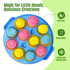 PERLLI decorating pen and nozzles enable easy cake decorating for young creators